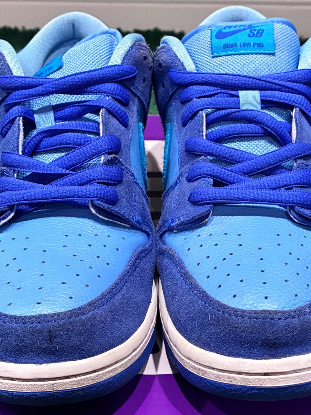 Nike SB Dunk Low Blue Raspberry Size 10.5 Pre-Owned/Used OG ALL! 100% AUTHENTIC! - Picture 3 of 9